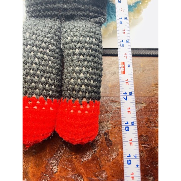 Vintage Handmade Crochet Minnie Mouse Doll 18.5” Stuffed P1 - Picture 6 of 6